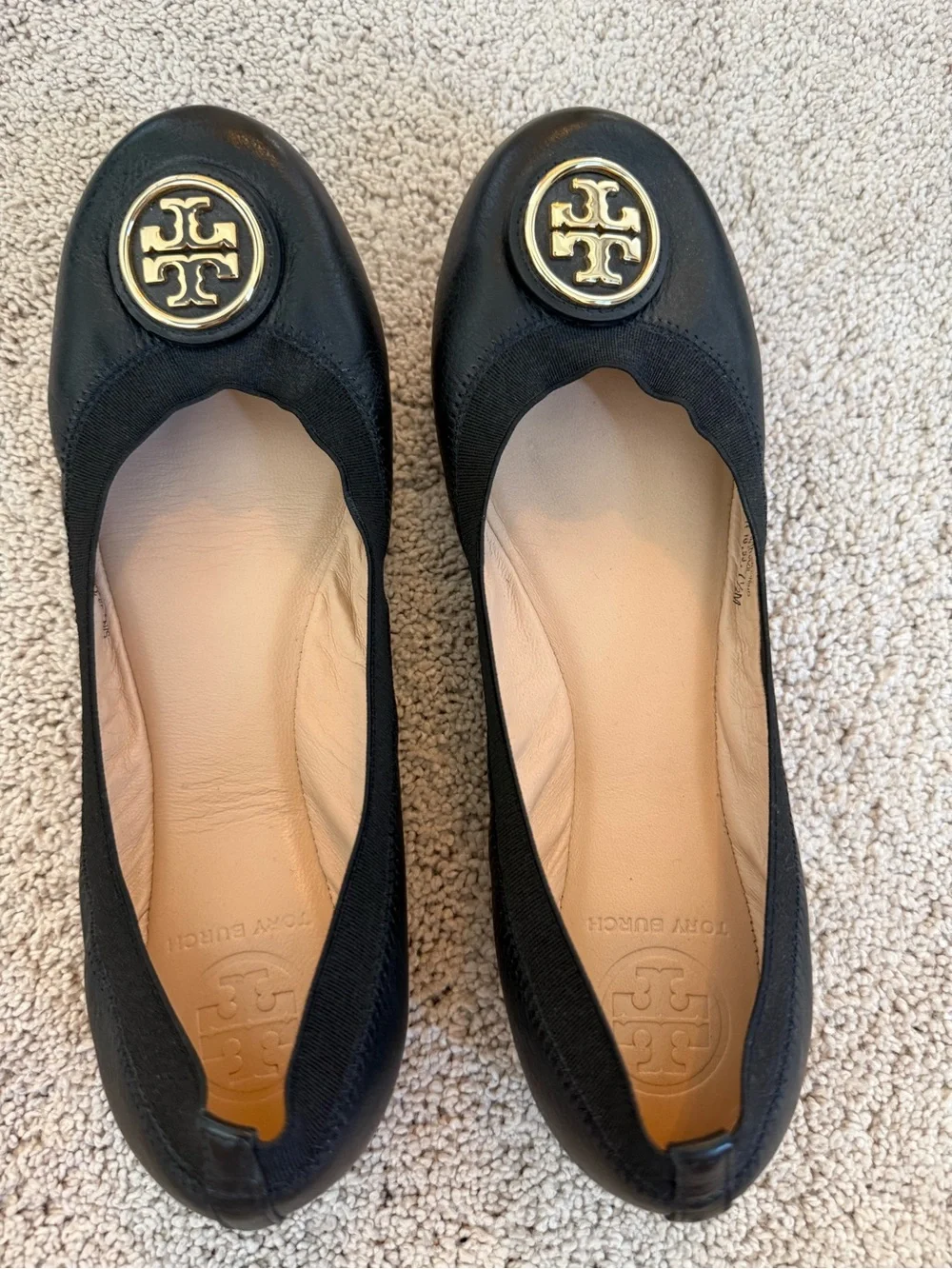 Tory Burch Black Ballet Flats size 7.5M